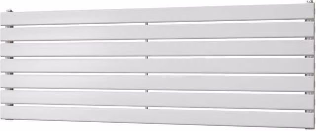 Typhoon Axis White Horizontal Single Panel Steel Radiator, W: 140 cm