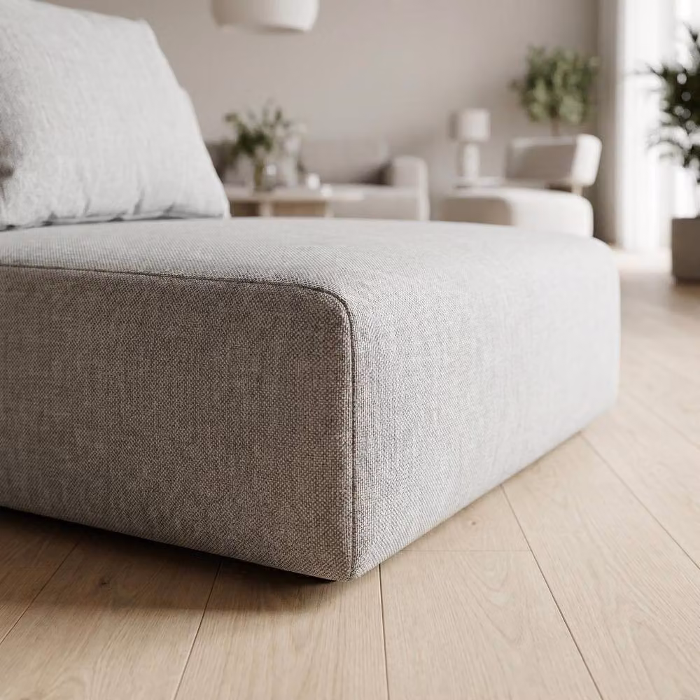 Abakus Direct Tokyo Single Seat Lounge Chair in Anthracite Grey Basket Weave Fabric – 3