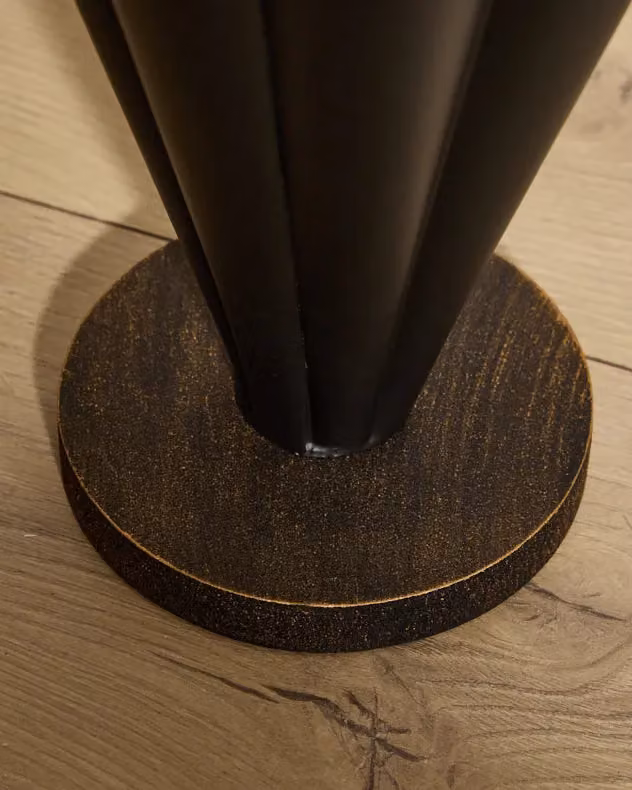 Dibor Vintage Small Freestanding Metal Umbrella Stand in Black and Gold – 4