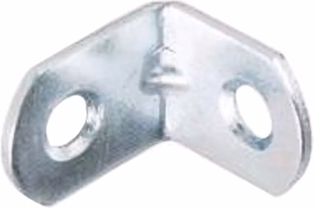 Securpak Zinc Plated Angled Bracket, Silver (Pack of 10)