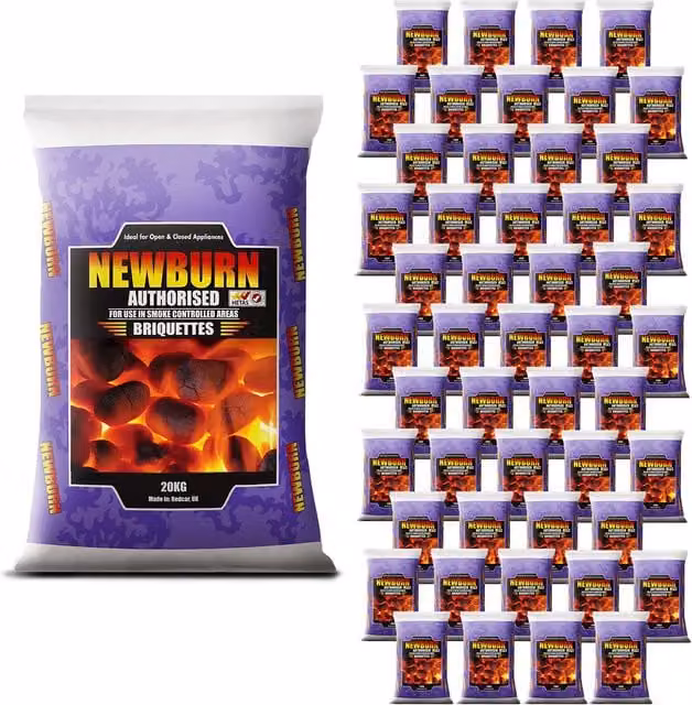 Newburn Smokeless Coal, Black, 20 kg