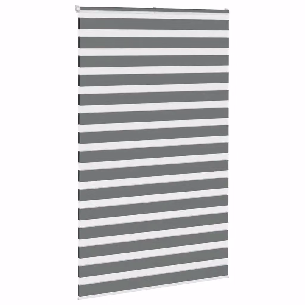 Berkfield Home Zebra Blind in Dark Grey, W: 150 cm, H: 230 cm – 3
