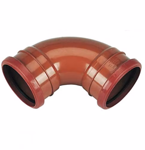 Floplast Underground Drain 87.5 Degree Bend 110mm Double Socket