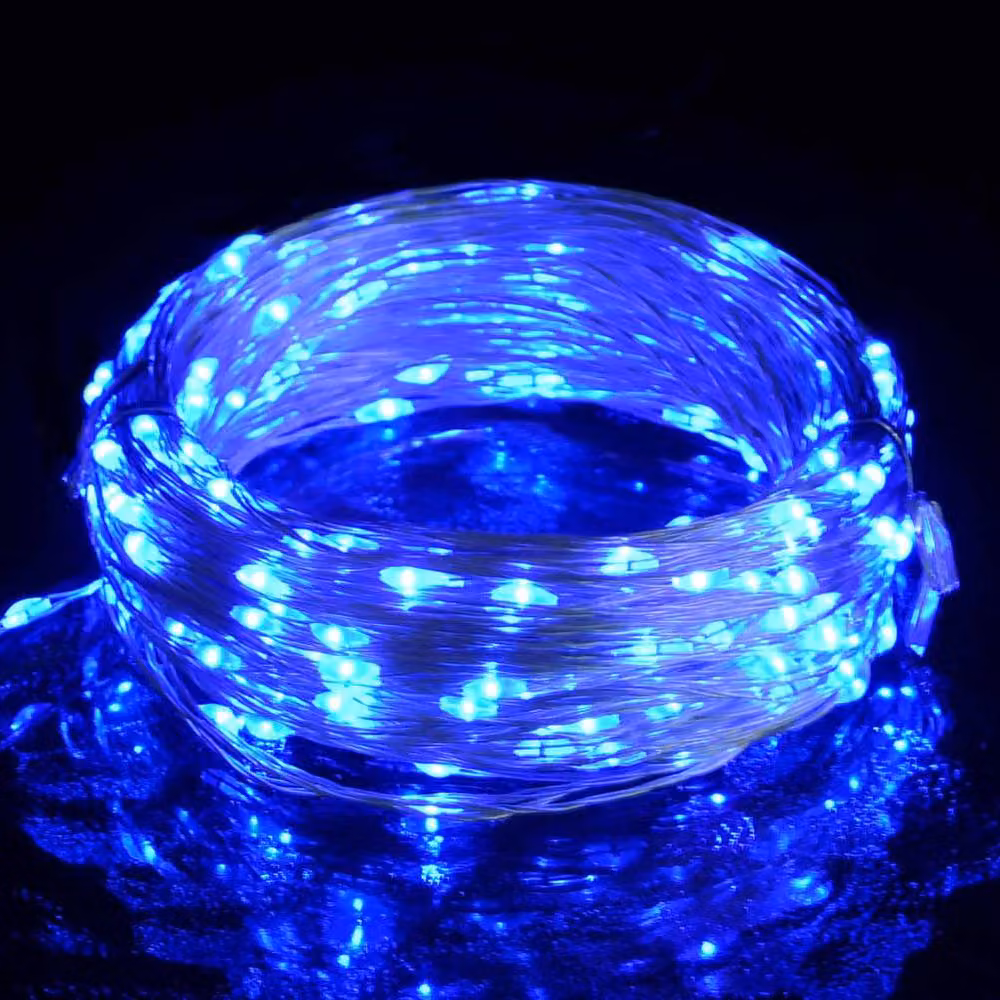 Berkfield Home Blue LED Micro Fairy String Lights, 400 LED, 40m, Connectable USB Copper Wire – 2
