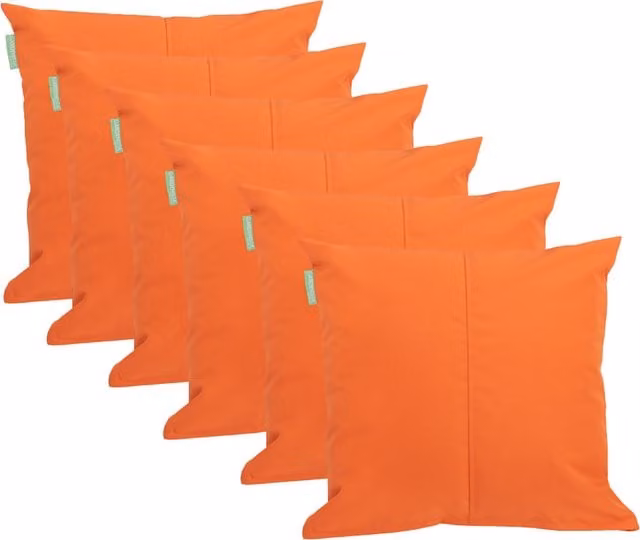 Gardenista Premium Orange Square Garden Scatter Cushion, W/D/H: 45.72 x 45.72 x 45.72 cm