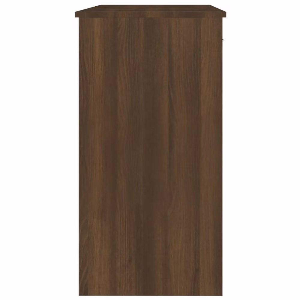 Berkfield Home Elegant Writing Desk in Brown Oak, W/D/H: 80 x 40 x 75 cm – 5