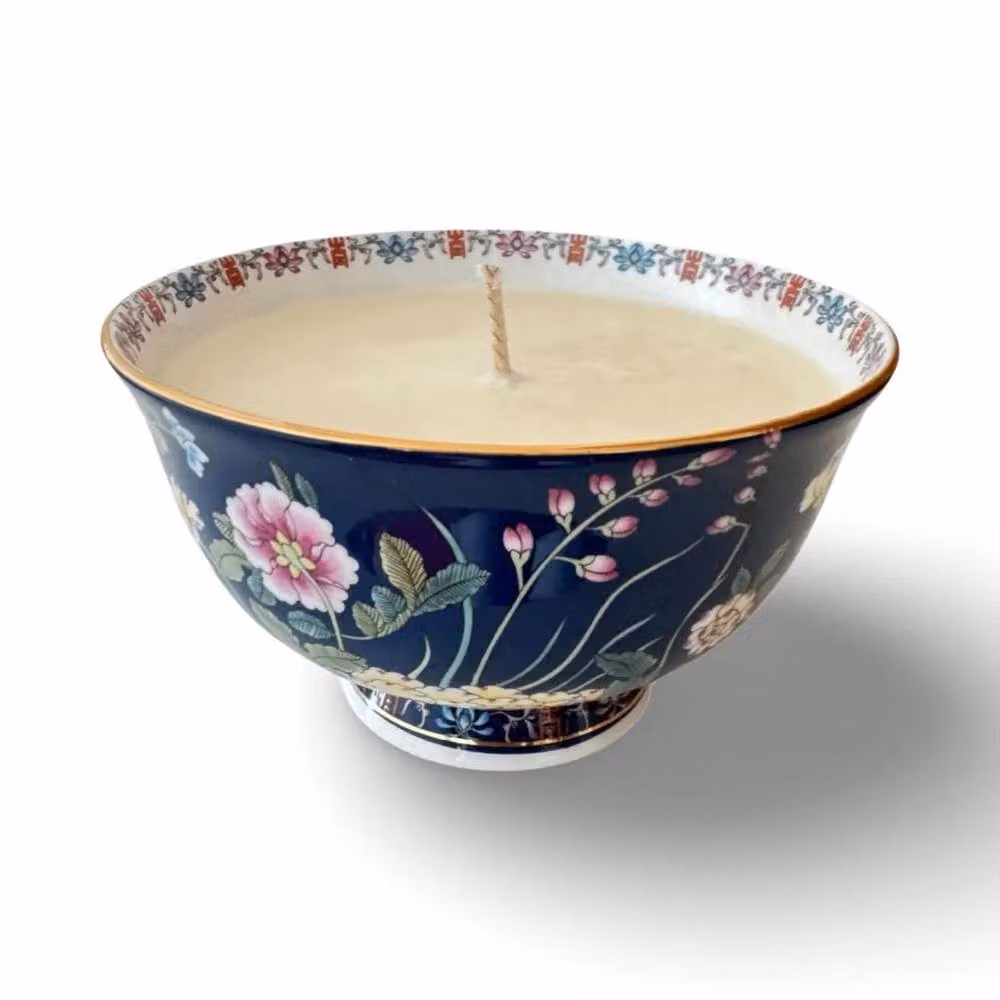 Candle Up Oriental Soy Wax Candle in Pastel Deep Blue – 2