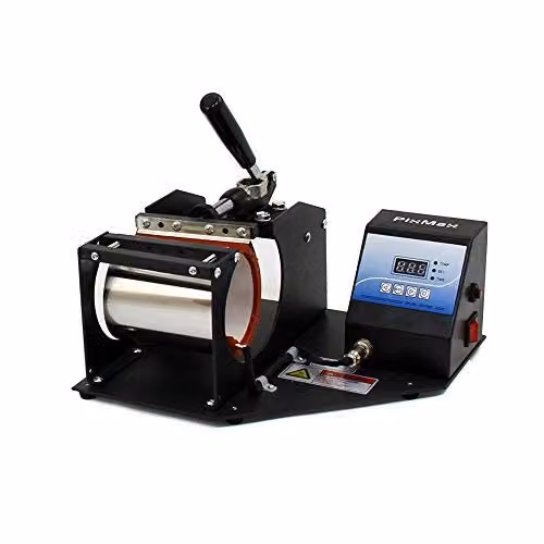 PixMax Dye Sublimation Mug Making Bundle with Black Printer – 3