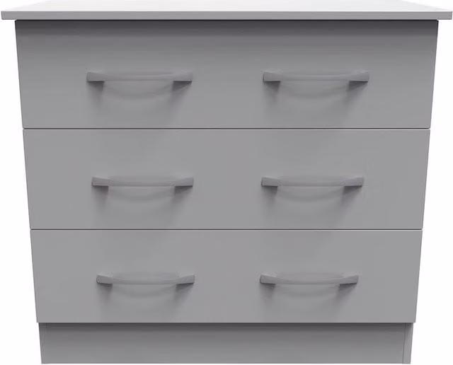 Ready Assembled 2 U Hampshire 3 Drawer Chest in Dark Grey – 1