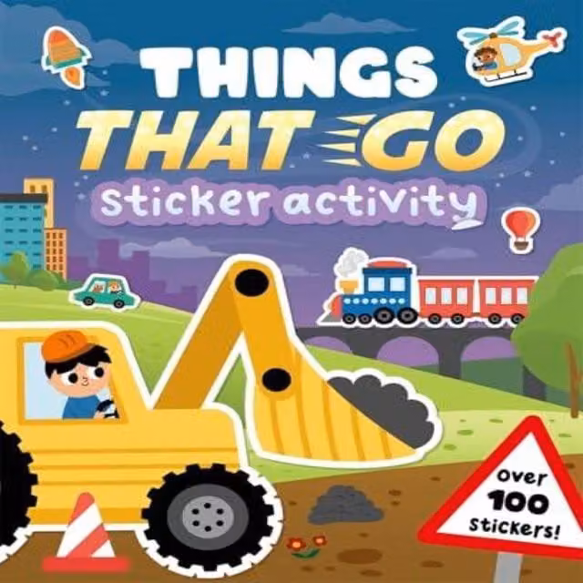 Igloo Books Ltd Things That Go Sticker Activity Paperback Book, Multicolour
