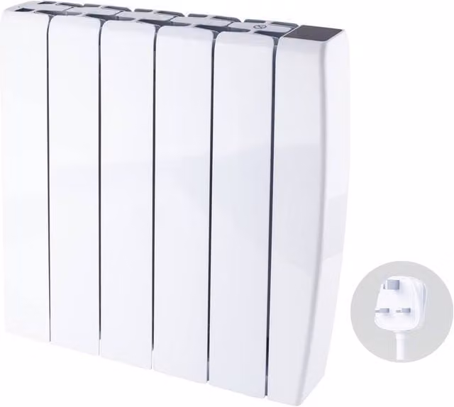 TCP Smart 1500W White Ceramic Panel Electric Radiator with WiFi and App Control
