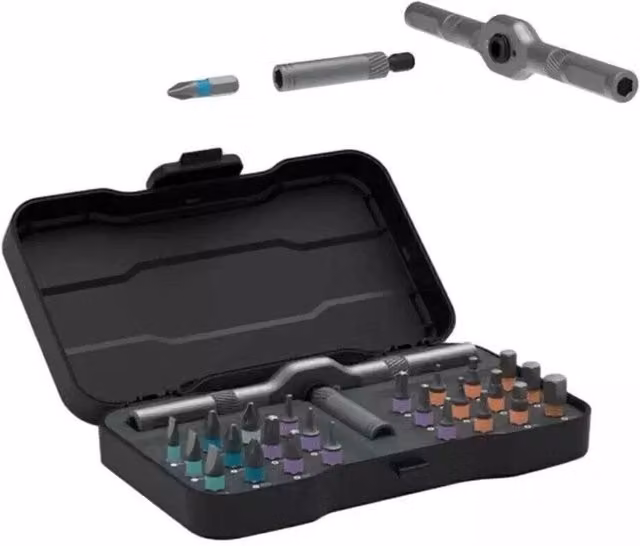 FLAVORA 24-in-1 Magnetic Manual Screwdriver Repair Tool Kit in Black – 1