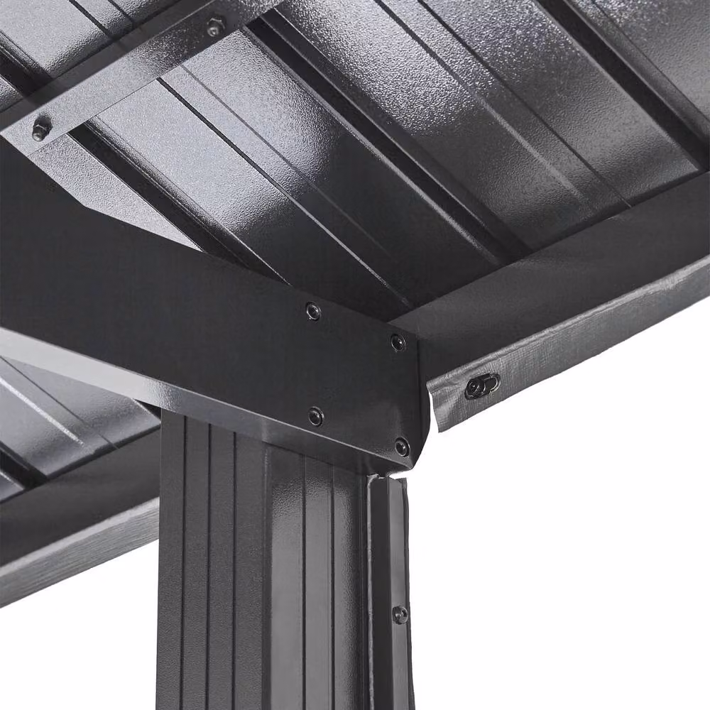 Sojag Samara Pent Carport in Grey, Aluminium and Galvanised Steel, W: 379.48 cm, H: 295 cm, L: 610 cm – 4