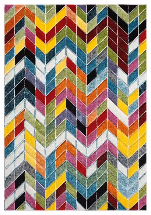 Ultimate Rug Collection Spectra Carved Heatset Multicolour Modern Machine Woven Rug W: 160 cm, L: 230 cm – 3