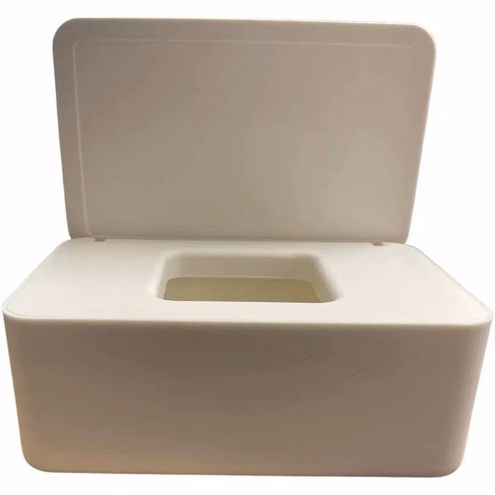 NESTLUNE White Large Capacity Wet Wipes Holder and Plastic Dispenser Box – 2