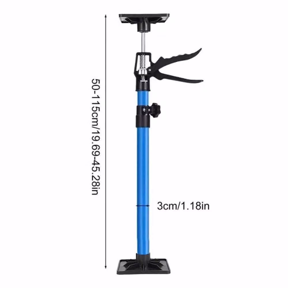 VOGREX 2-Piece Blue Metal Drywall Support Props for Ceiling Plasterboard, Adjustable 50-115 cm – 2