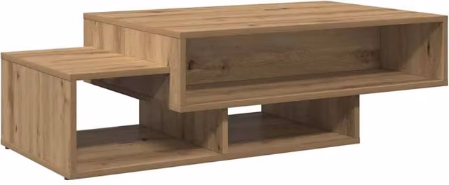 Berkfield Home Artisan Oak Coffee Table in Brown, W/D/H: 105 x 55 x 32 cm – 1