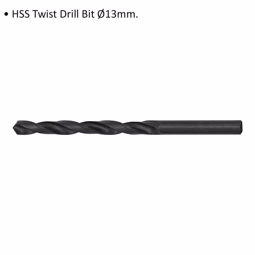 Loops HSS Twist Drill Bit in Silver and Black, Diameter: 13 mm, Length: 160 mm – 2