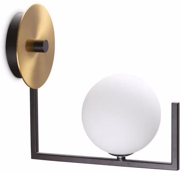 Netlighting Birds Globe Wall Lamp in Black and Yellow