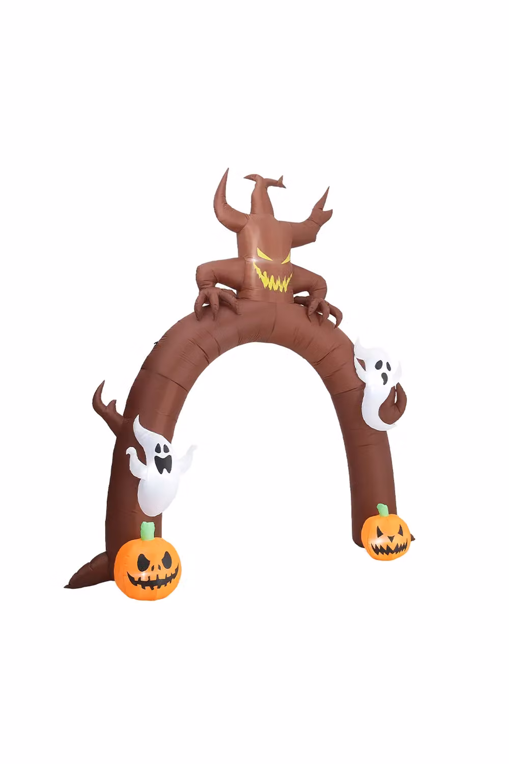 Living and Home Halloween Inflatable Giant Ghost Tree and Pumpkin Arch Decoration, Brown, 318 cm – 2
