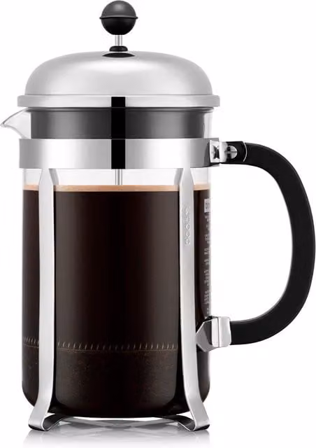 Bodum Chambord French Press Coffee Maker in Silver, 1.5 l