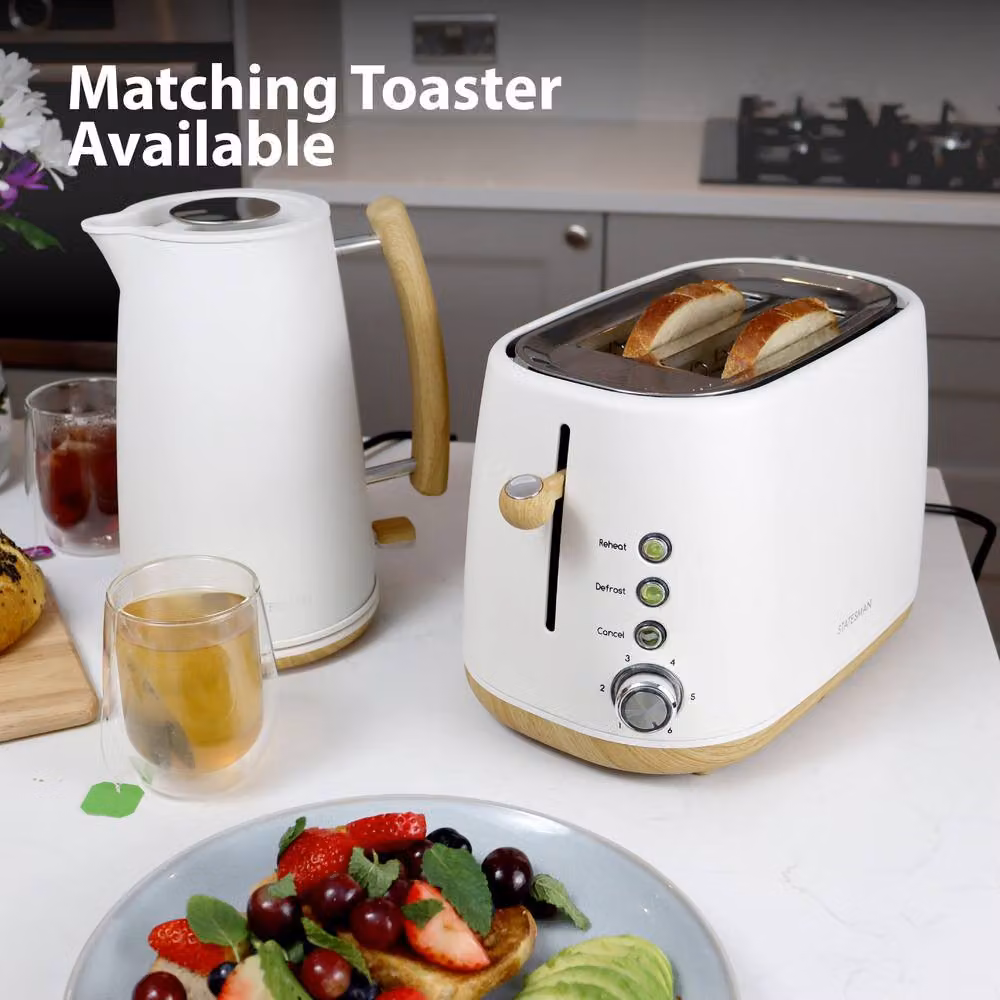 Statesman 1.7 l Scandi Kettle in Beige/White – 4