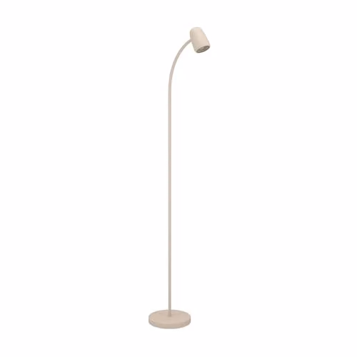 Eglo Carlo Arc Floor Lamp in Beige with Adjustable Spot for Living Rooms, Height: 170 cm – 1