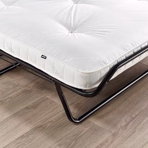 JAY-BE Supreme Small Double Folding Bed with Pocket Sprung Mattress, Black and White – 4