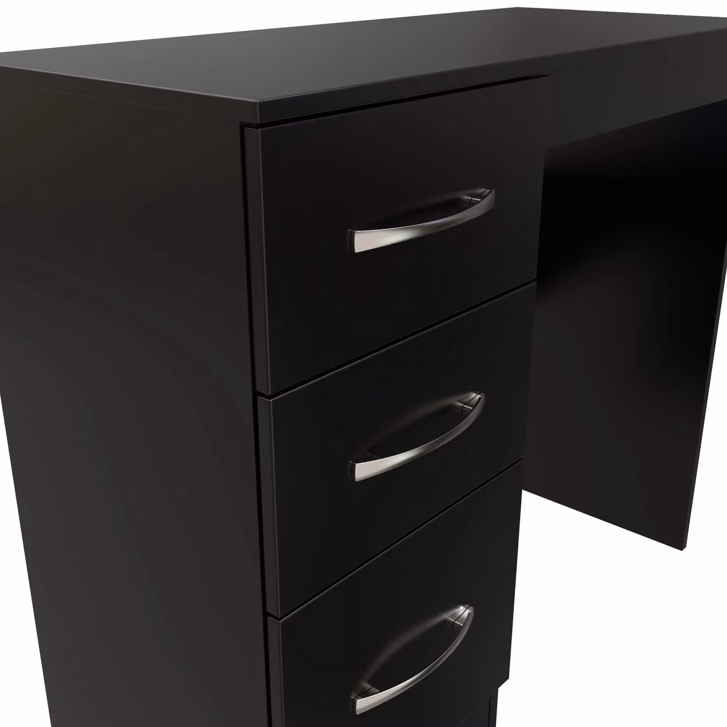Ready Assembled 2 U Hampshire 3 Drawer Vanity in Black – 3