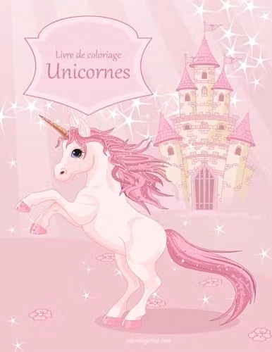 Createspace Unicorns Colouring Book Volume 1, Pink, H: 27.94 cm, W: 21.59 cm