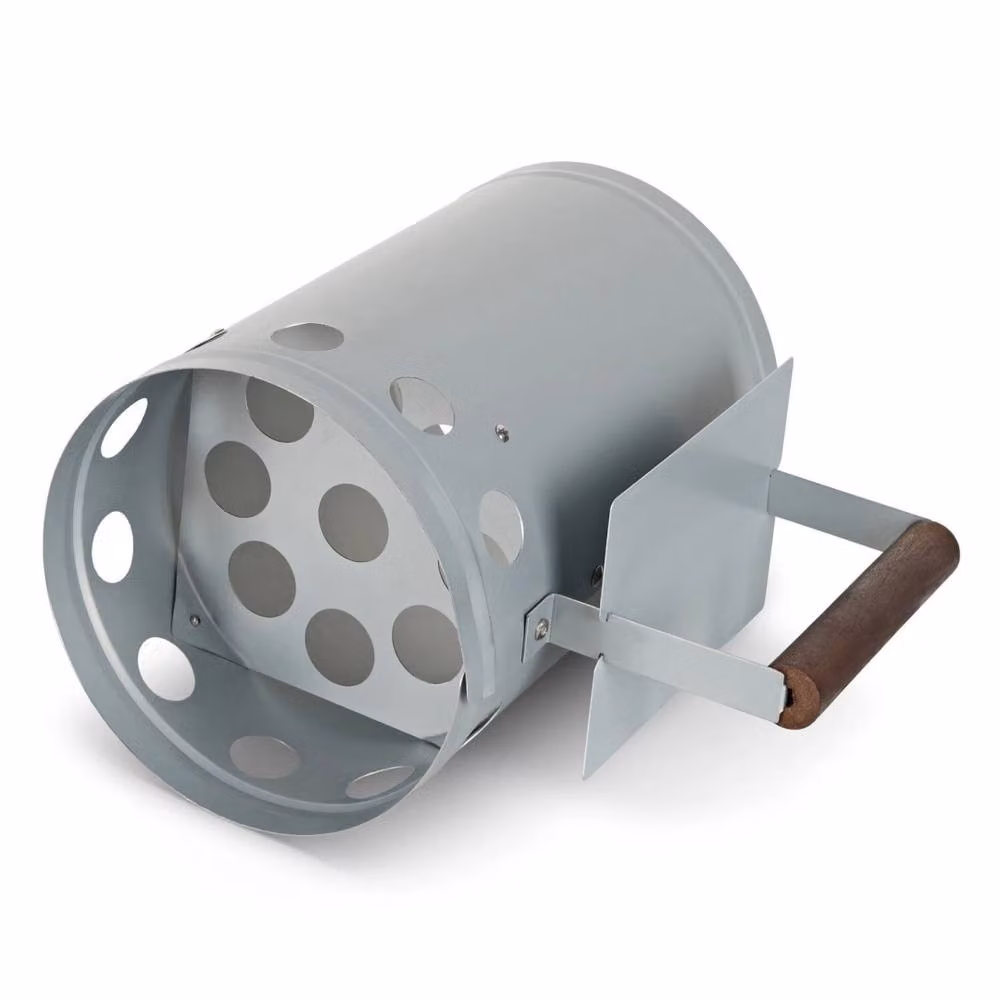 Kelvenix Silver Galvanised Steel BBQ Chimney Starter for Charcoal Ignition – 2