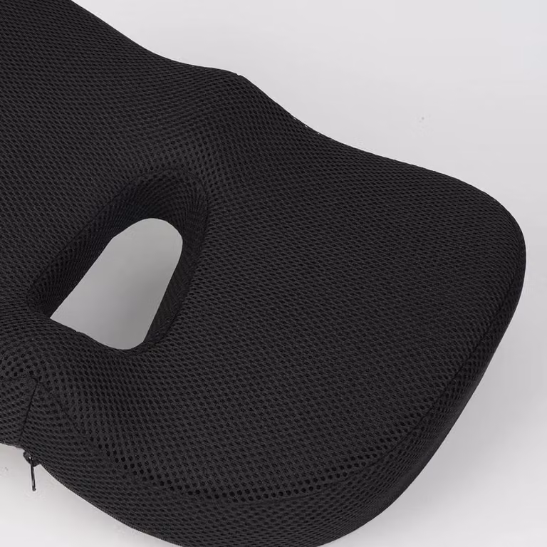 NESTLUNE Ergonomic Memory Foam Seat Cushion in Black, W: 100 cm x D: 190 cm