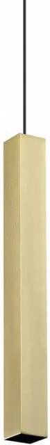 Netlighting Look Square Super Slim Pendant Ceiling Light in Gold/Brass, 40 cm, 1x GU10