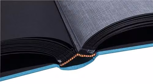 Exacompta Pop'N Co Photo Album in Cyan with Fabric Cover, 300 Photos, 60 Black Pages, W: 29 cm, H: 32 cm – 2