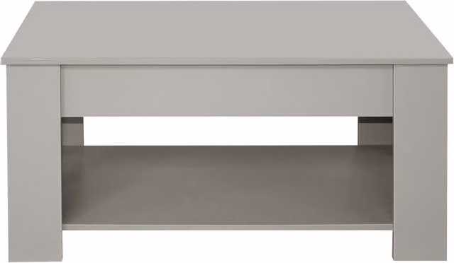 Comfy Living Modern Grey Oak Lift Top Coffee Table with Storage