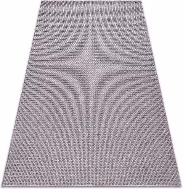 RugsX Aura Geometric Grey Polyester Rug, W: 160 cm, D: 220 cm