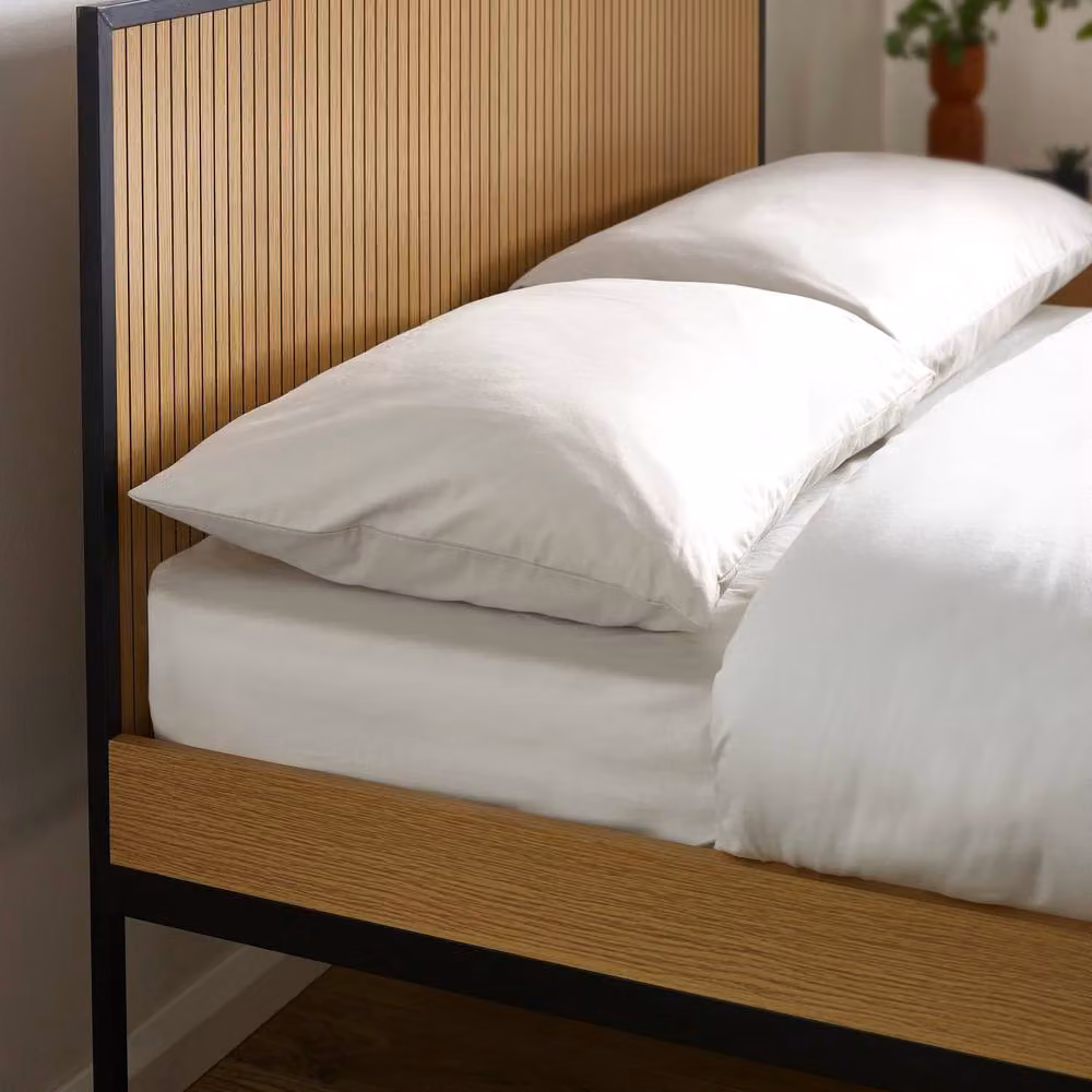 Cheshire Horizon Oak Effect Bed Frame in Brown, King Size 150 x 200 cm – 4