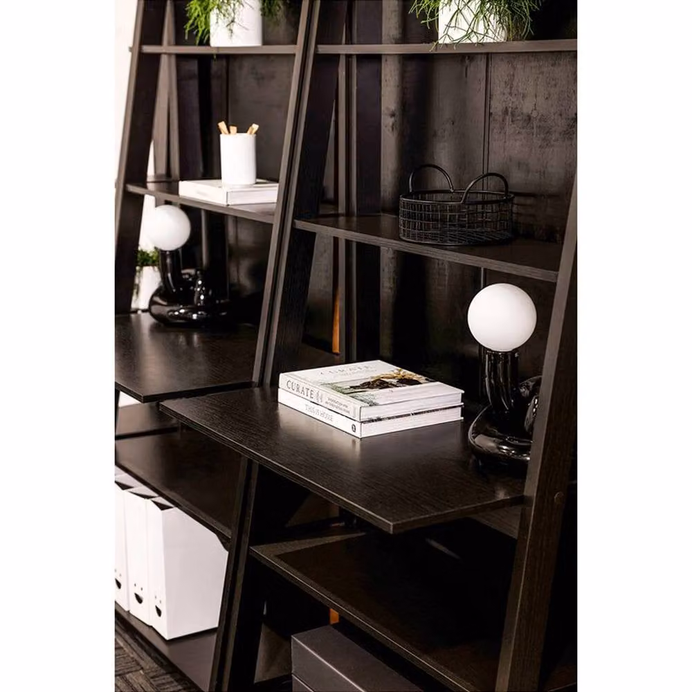Lemon Pavilion Furniture Tiva Ladder Writing Desk in Black, W: 84 cm, D: 50 cm, H: 175.4 cm – 1