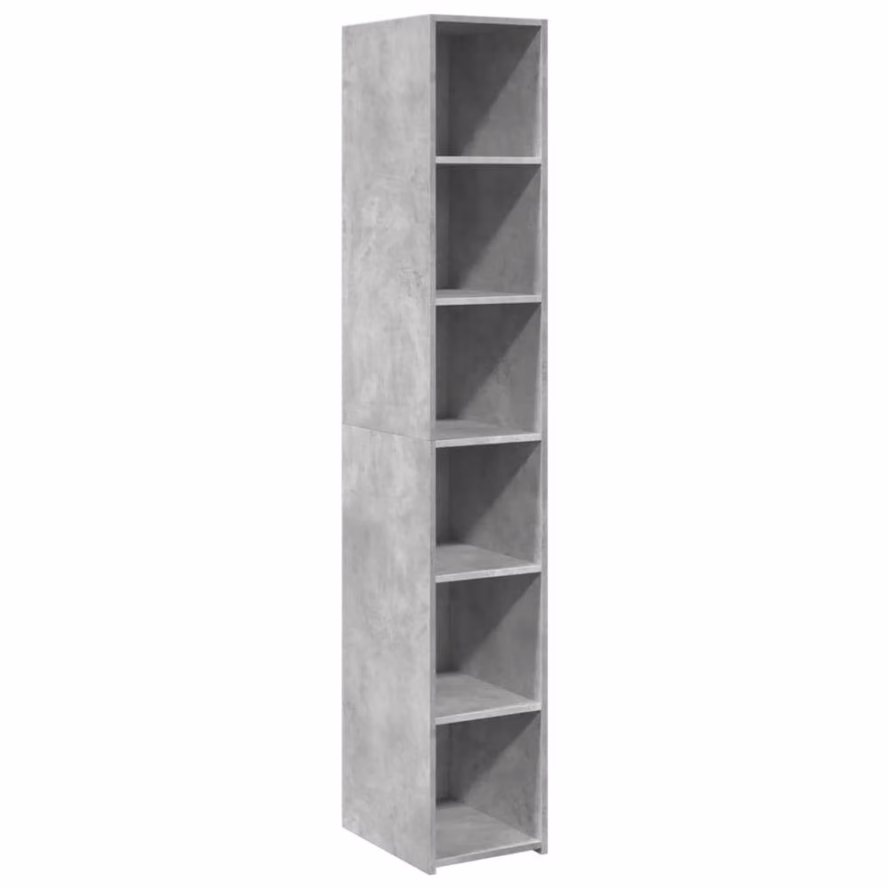 Berkfield Home Highboard in Concrete Grey, W/D/H: 30 x 41 x 185 cm – 2