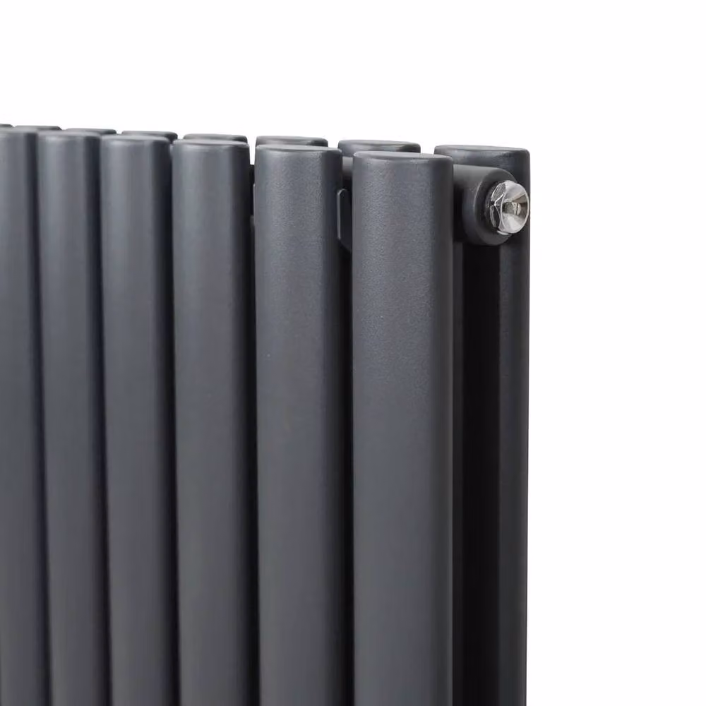 Monstershop Oval Column Radiator in Anthracite Grey, H x W: 102.0 x 60.0 cm – 7