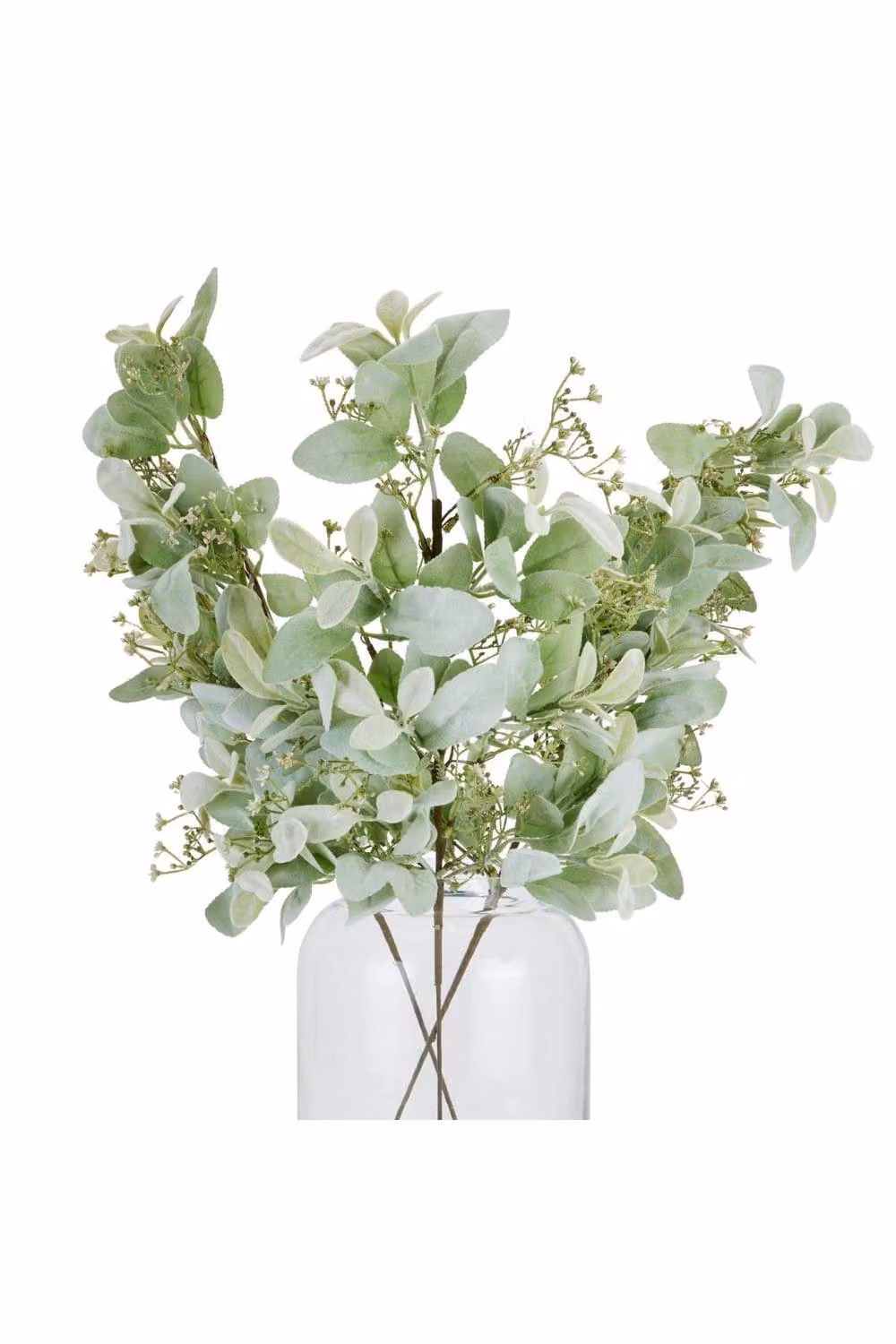 KDMD Large Winter Sprig with Lambs Ear and Wax Flower in Green – 3