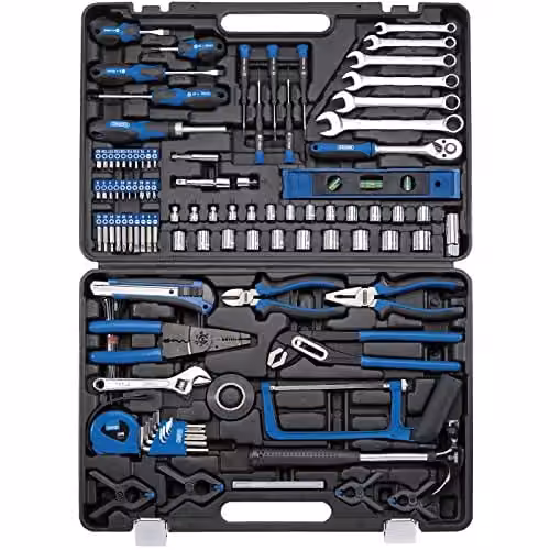 Draper 94988 138 Piece Automotive and General Purpose Hand Tool Kit in Blue, Black and Multicolour