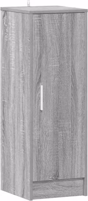Berkfield Home Modern Grey Wall Mounted Shoe Cabinet W/D/H: 32 x 35 x 92 cm