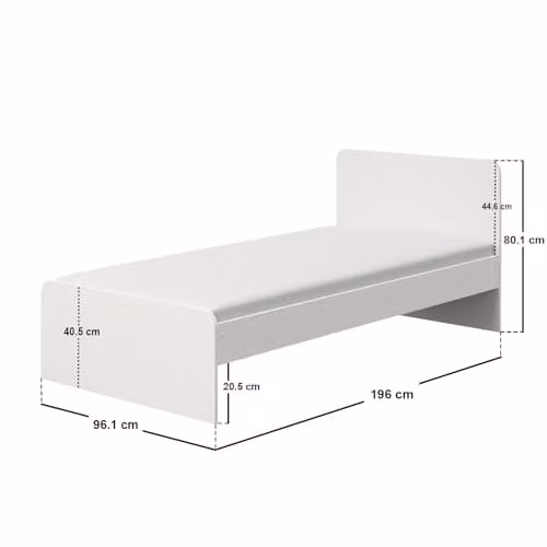 Flair Furnishings Wizard Single Bed Frame in White – 2