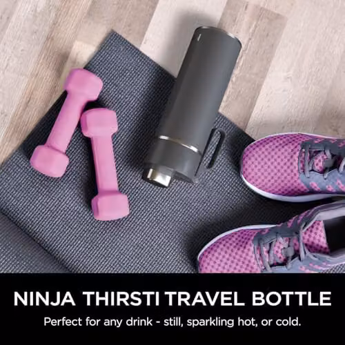 Ninja Thirsti Triple Insulated Stainless Steel Water Bottle and Flask, Grey, 530 ml – 2