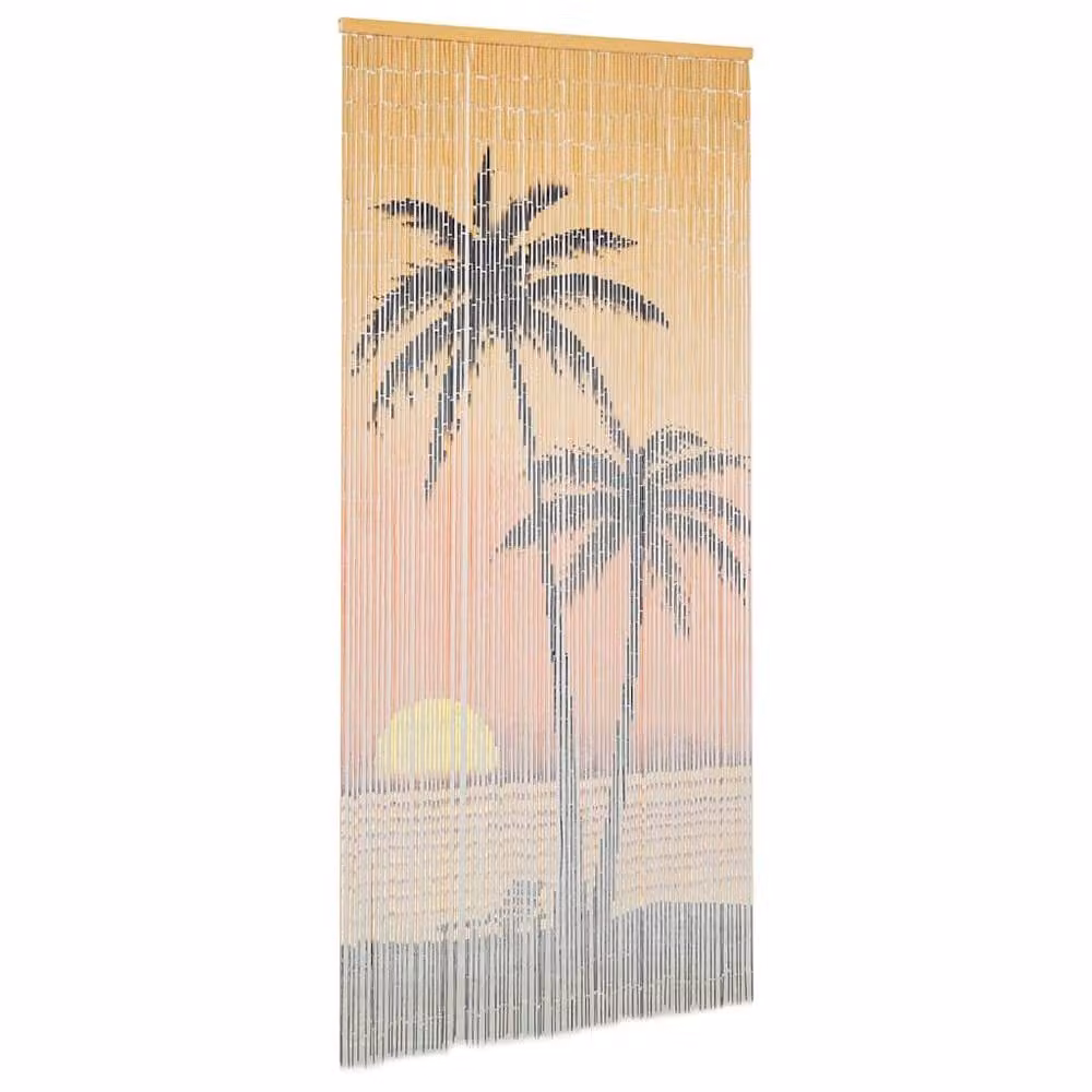 Berkfield Home Bamboo Insect Door Curtain Strips, Multicolour, W: 90 cm, H: 200 cm