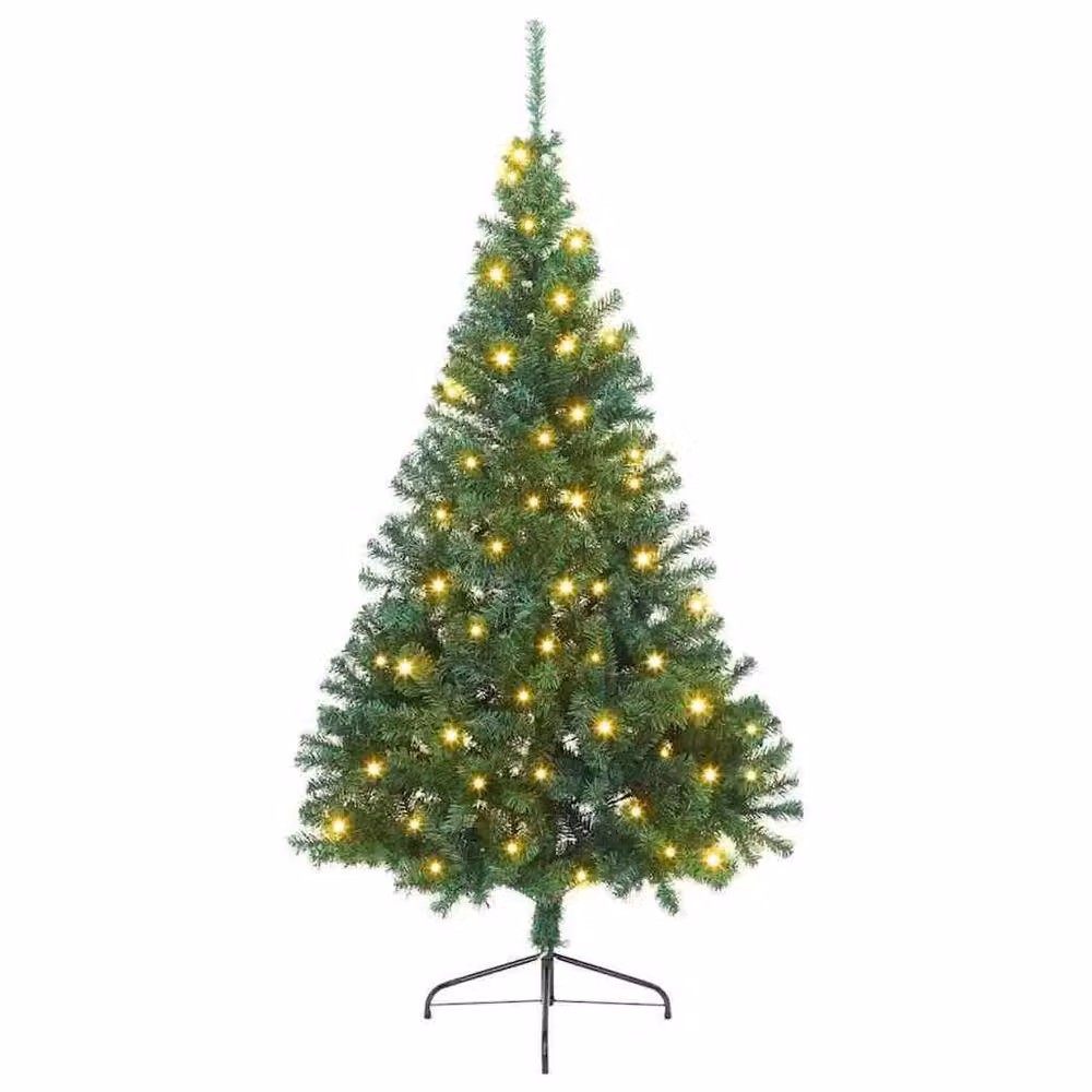 Berkfield Home Pre-lit Artificial Christmas Tree, Green, Height: 180 cm – 2