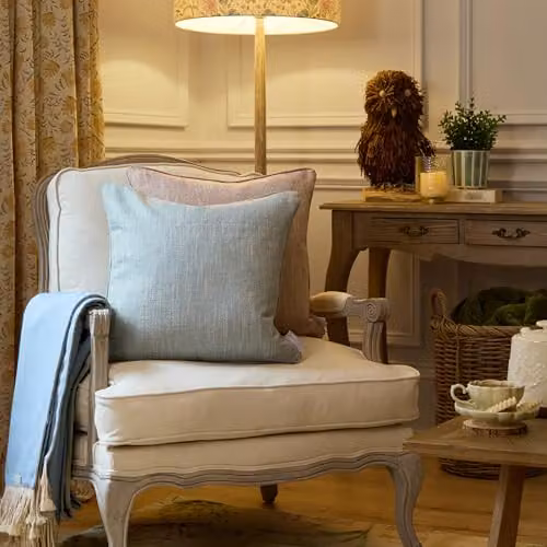 Voyage Maison Jedburgh Feather Filled Square Cushion in Petrol Blue, W/D/H: 50 x 50 x 50 cm – 3