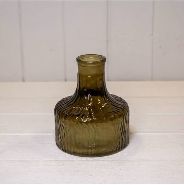 KDMD Green Abstract Decorative Glass Tabletop Bottle