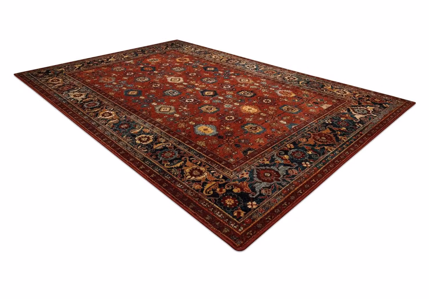 RugsX Wool Omega Vintage Rug in Red, W: 170 cm, D: 235 cm – 2
